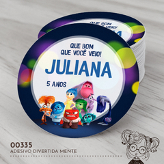 Adesivo Personalizado Divertida Mente - 00335