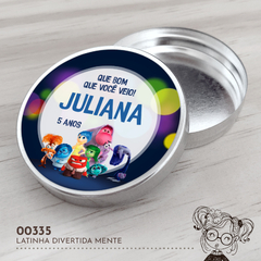 Latinha Personalizada Divertida Mente - 00335