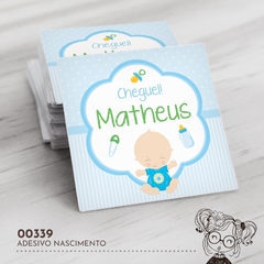 Adesivo Personalizado Nascimento Bebezinho - 00339 - comprar online