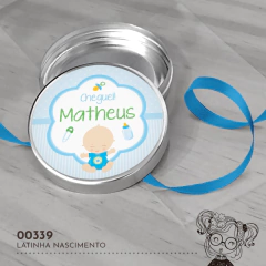 Latinha Personalizada Nascimento Bebezinho - 00339 - comprar online