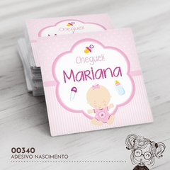 Adesivo Personalizado Nascimento Bebezinha - 00340 - comprar online