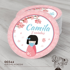Adesivo Personalizado Kokeshi - 00344
