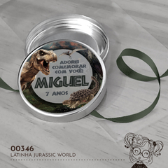 Latinha Personalizada Jurassic World - 00346 - comprar online