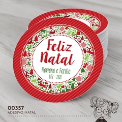 Adesivo Personalizado Natal - 00357