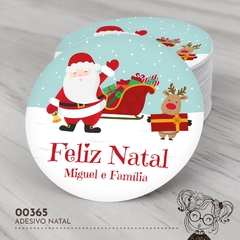 Adesivo Personalizado Natal Papai Noel - 00365