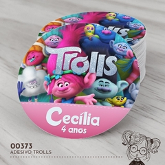 Adesivo Personalizado Trolls - 00373