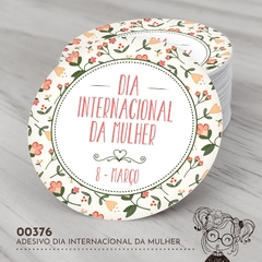 Adesivo Personalizado Dia Internacional da Mulher - 00376