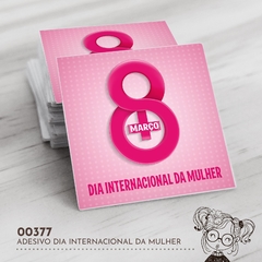 Adesivo Personalizado Dia Internacional da Mulher - 00377 - comprar online
