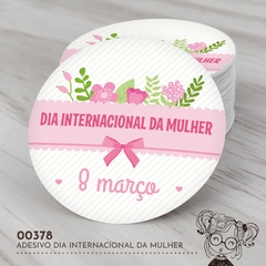 Adesivo Personalizado Dia Internacional da Mulher - 00378
