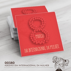 Adesivo Personalizado Dia Internacional da Mulher - 00380 - comprar online