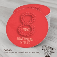 Adesivo Personalizado Dia Internacional da Mulher - 00380