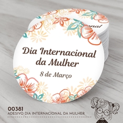 Adesivo Personalizado Dia Internacional da Mulher - 00381