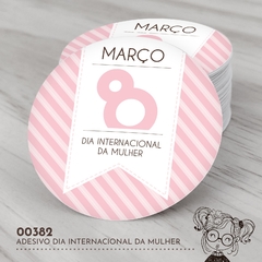Adesivo Personalizado Dia Internacional da Mulher - 00382