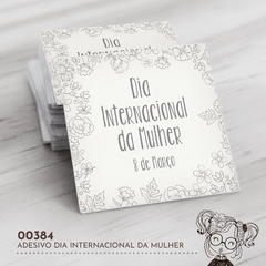 Adesivo Personalizado Dia Internacional da Mulher - 00384 - comprar online
