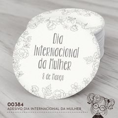 Adesivo Personalizado Dia Internacional da Mulher - 00384