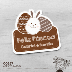Adesivo Personalizado Páscoa - 00387