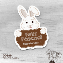 Adesivo Personalizado Páscoa - 00389