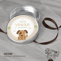 Latinha Personalizada Cachorrinho - 00399 - comprar online