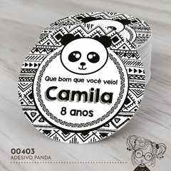 Adesivo Personalizado Panda - 00403