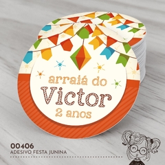 Adesivo Personalizado Festa Junina - 00406