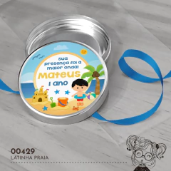 Latinha Personalizada Praia - 00429 - comprar online