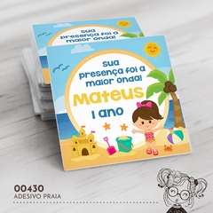 Adesivo Personalizado Praia - 00430 - comprar online