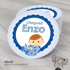 Adesivo Personalizado Nascimento Bebezinho - 00431