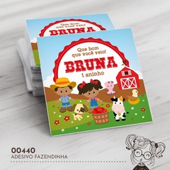Adesivo Personalizado Fazendinha - 00440 - comprar online