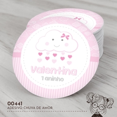 Adesivo Personalizado Chuva de Amor - 00441