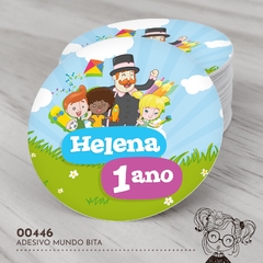 Adesivo Personalizado Mundo Bita - 00446