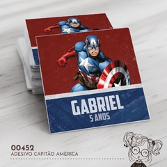 Adesivo Personalizado Capitão América - 00452 - comprar online