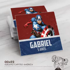 Adesivo Personalizado Capitão América - 00452 - comprar online