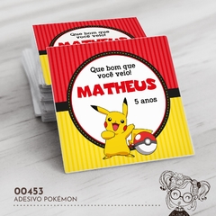 Adesivo Personalizado Pokémon - 00453 - comprar online