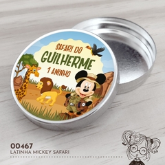 Latinha Personalizada Mickey Safari - 00467