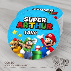 Adesivo Personalizado Super Mario - 00470