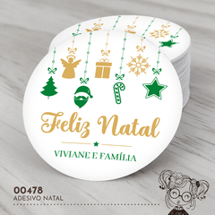 Adesivo Personalizado Natal - 00478