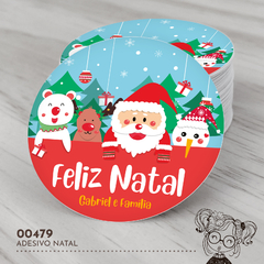 Adesivo Personalizado Natal - 00479