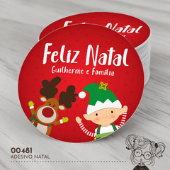 Adesivo Personalizado Natal - 00481