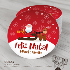 Adesivo Personalizado Natal - 00483