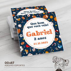 Adesivo Personalizado Esportes - 00487 - comprar online