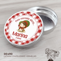Latinha Personalizada Chapeuzinho Vermelho - 00490