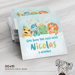 Adesivo Personalizado Dino Baby - 00491 - comprar online