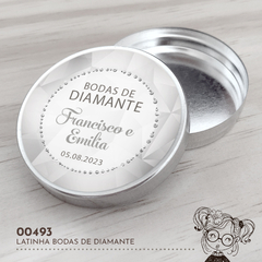 Latinha Personalizada Bodas de Diamante - 00493