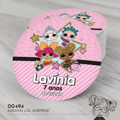 Adesivo Personalizado Boneca LOL - 00494
