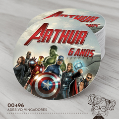 Adesivo Personalizado Vingadores - 00496