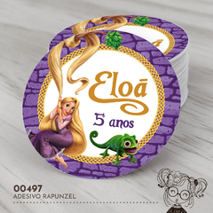 Adesivo Personalizado Rapunzel - 00497