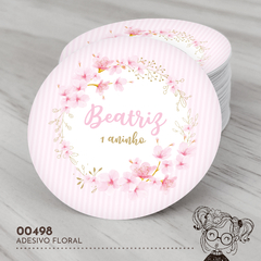Adesivo Personalizado Floral - 00498