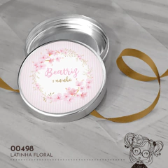 Latinha Personalizada Floral - 00498 - comprar online