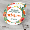 Adesivo Personalizado Floral - 00501