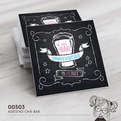 Adesivo Personalizado Chá Bar - 00503 - comprar online